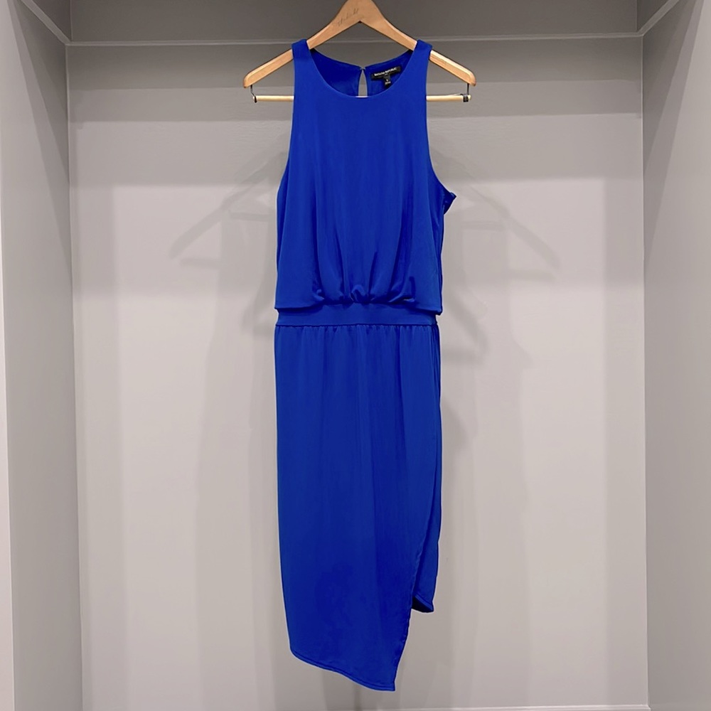 Banana Republic Royal Blue Side Slit Sleeveless Dress